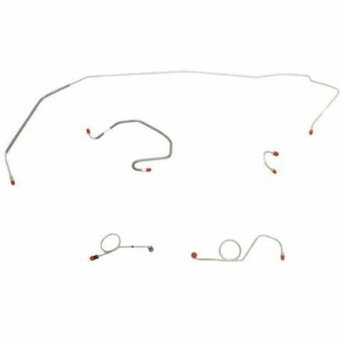 1971 Dodge Coronet Front Brake Line Kit Standard Disc Brakes Steel - RKT7105OM